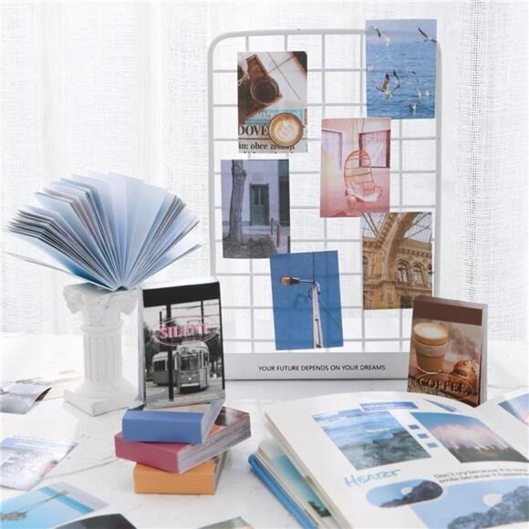 6 Sets 300Pcs Washi Stickers Book for Journaling,Daily Scenery Life Stuff Travel - Picture 6 of 7